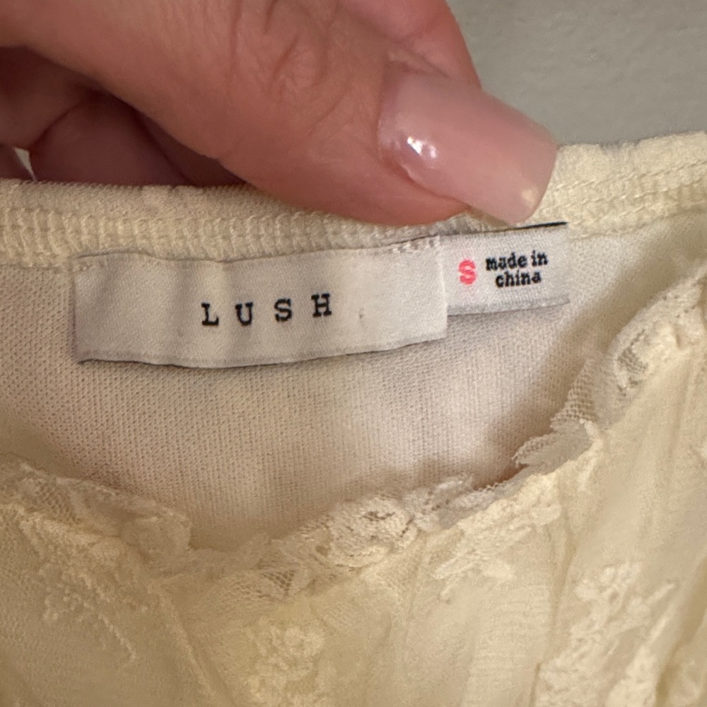 Lush Ivory Lace Camisole - Picture 2 of 6